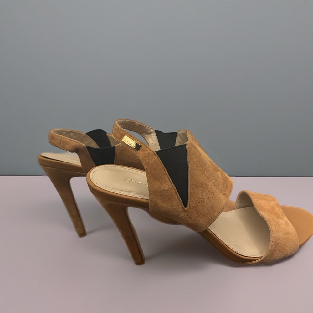 Calvin Klein Tan High Heel Sandals
